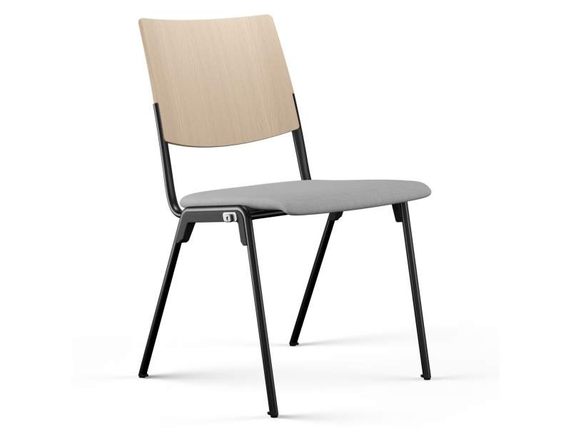 Besucherstuhl Holz Besucherstühle Holzschale Konferenzstuhl Cafeteria Stuhl Stapelstuhl  Brunner, hero plus
stapelbar
