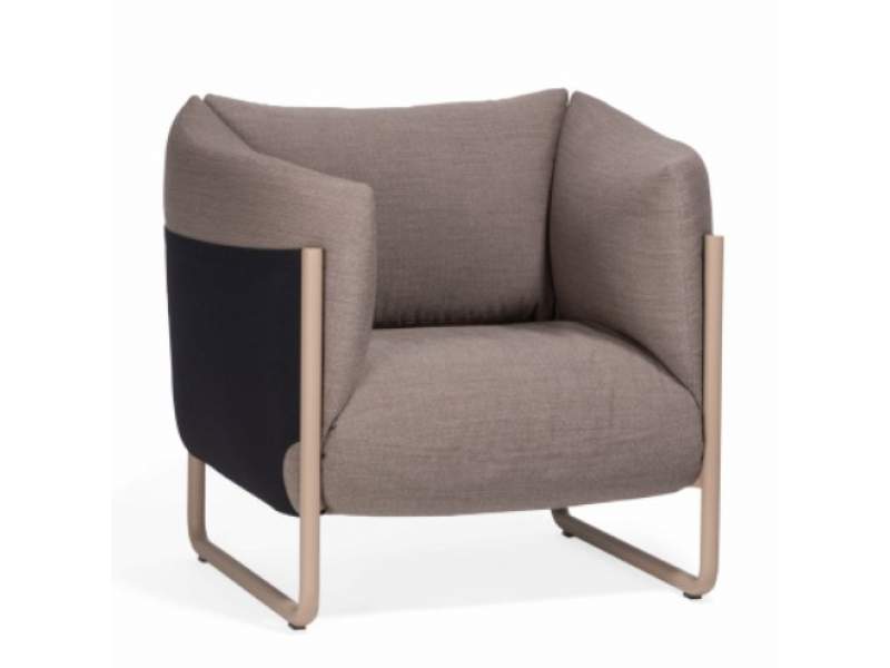 Loungesessel grau Sessel Materia Ro