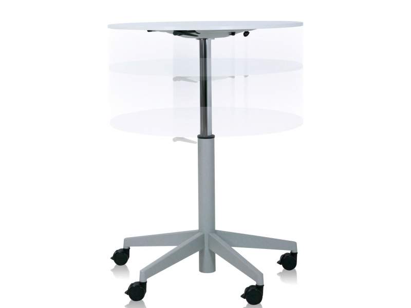 Designer Beistelltisch mit Rollen Beistelltische rollbar höhenverstellbar Beistelltisch, Steelcase, TouchDown