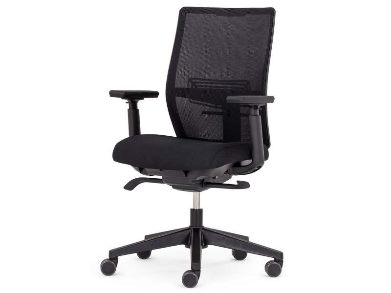 Bürostuhl schwarz Bürodrehstuhl Kunststoff Bürostühle Netzgewebe Haworth Aloha Active