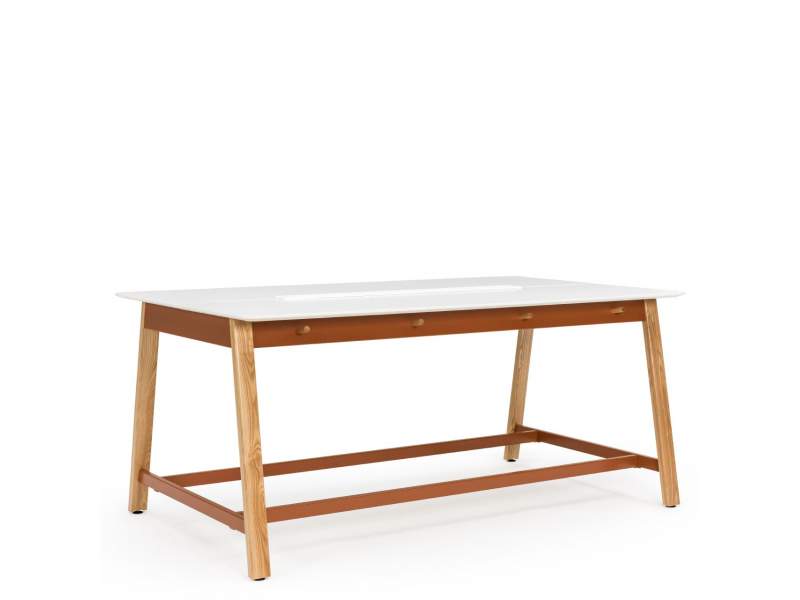 Konferenztisch Holz Konferenztische mit Quertraverse weiss Haworth Intuity Park Bench
mit Schubladen
rechteckige Tischplatte