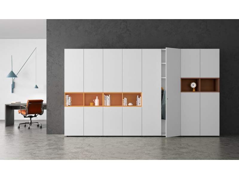 Türschrank Regal Büro Holz Büromöbel werner works, basic S Schranksystem