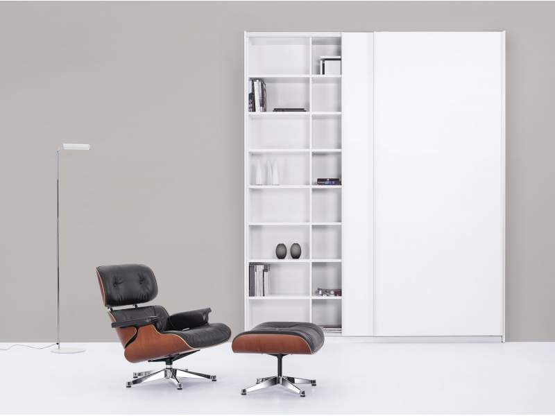 Aktenschrank weiß Schiebetürenschrank Büro, werner works, basic S Schwebetürensystem