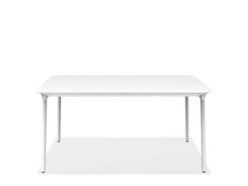 Konferenztisch weiss Konferenztische Aluminium Tisch Büro Offecct Phoenix Table
abgerundete Tischplatte