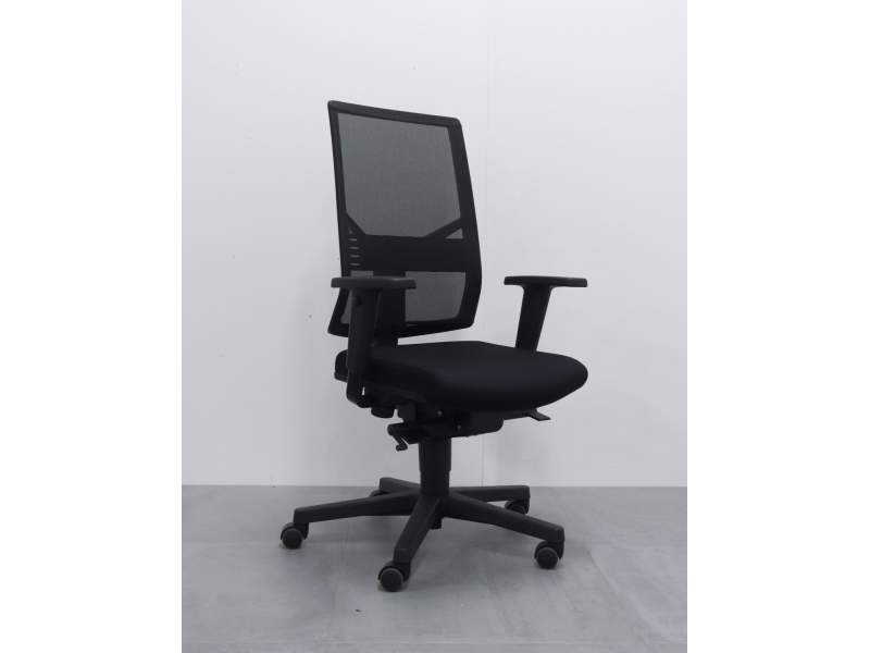 Bürostuhl schwarz Bürodrehstuhl moderne Bürostühle Netzgewebe BWW Büro Weber 1586