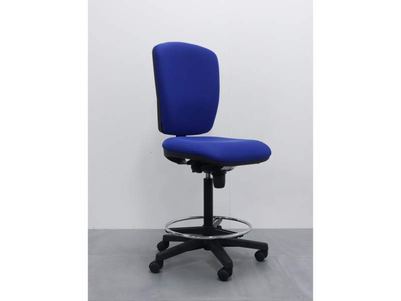 Werkstatstuhl blau Werkstatstühle Counterstuhl Drehstuhl BWW Büro Weber 6045R