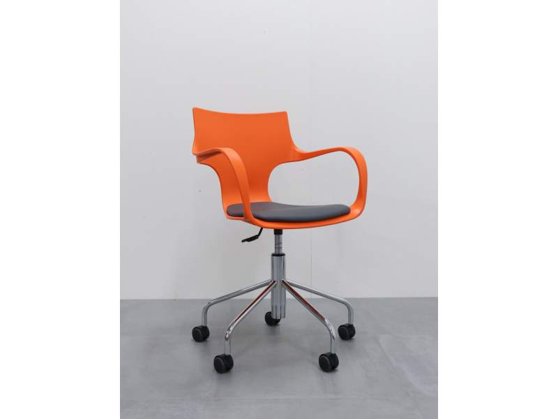 Drehstuhl orange Drehstühle Werkstatstuhl BWW Büro Weber 4476
