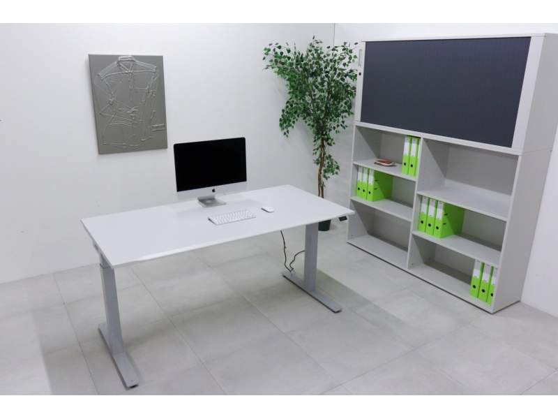 Höhenverstellbarer Schreibtisch elektrisch ergonomische Schreibtische BBW Büro Weber EUROSETTE Suisse