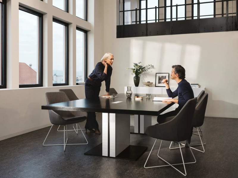 Konferenztische gross Konferenztisch Büro Holz, Neudoerfler, Kommunikationstisch MARK pro rechteckige Tischplatte