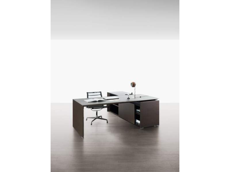 Chefschreibtisch Exklusiv mit Sideboard Büro, Moderne Chefzimmer,  Citterio, Corner