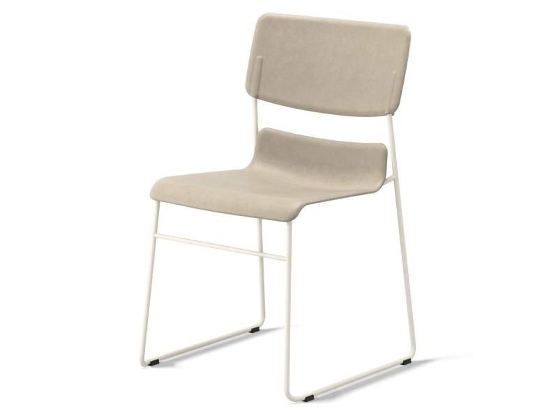 Besucherstuhl beige Besucherstühle stapelbar Skandiform D2