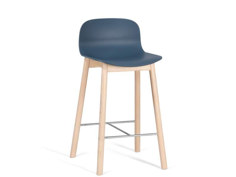 Barstuhl Holz blau Materia Neo Lite Barhocker