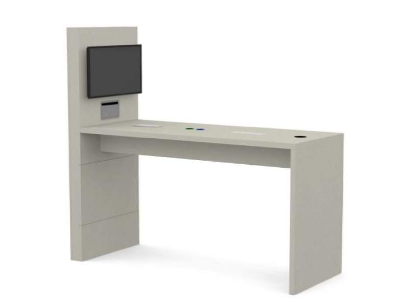 Stehtische mit Monitor Multimediamöbel Zemp WANGEN - Stehtisch Screen