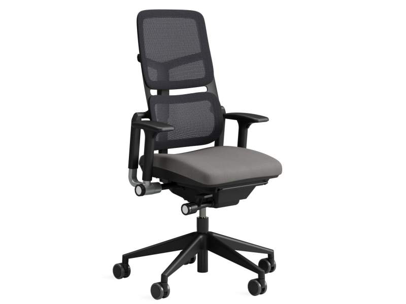 Bürostuhl schwarz Bürostühle Netzgewebe Bürodrehstühle mit Armlehnen Steelcase Please Air