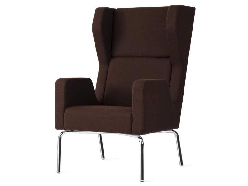 Loungesessel Büro Clubsessel Stoff braun Loungemöbel Sessel Lounge Skandiform, Dropp