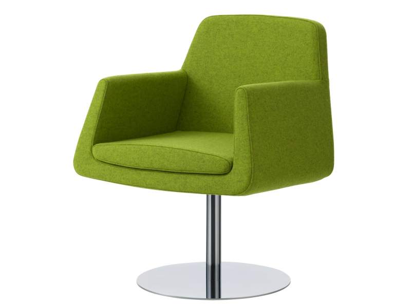 Loungesessel Büro Clubsessel Stoff grün Loungemöbel Skandiform, Jeffersson