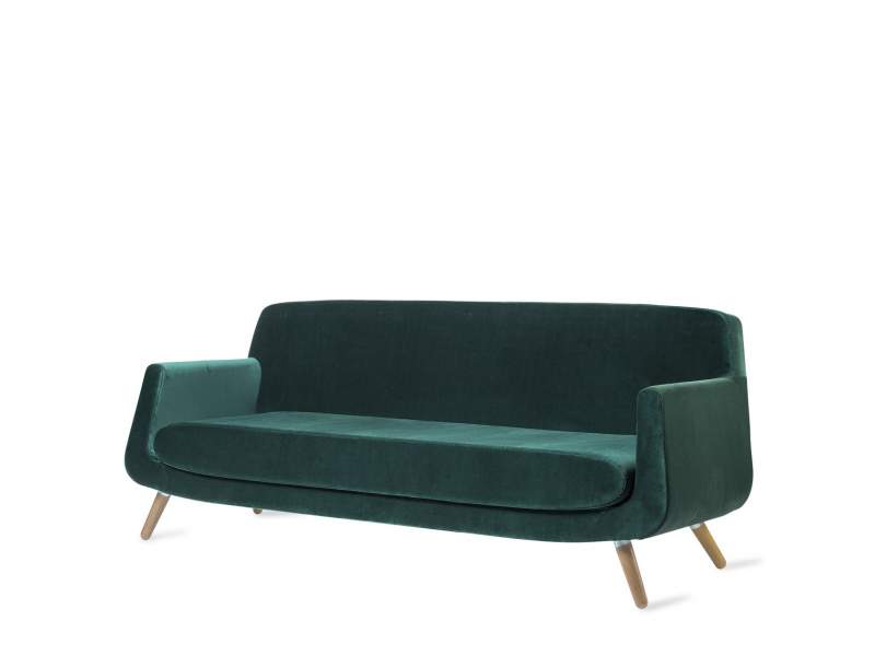 Loungesofa grün Sofa Lounge Holz Skandiform Jeffersson