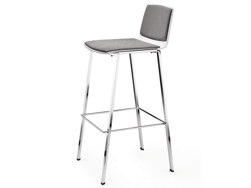 Barstuhl grau König + Neurath PUBLICA Barhocker