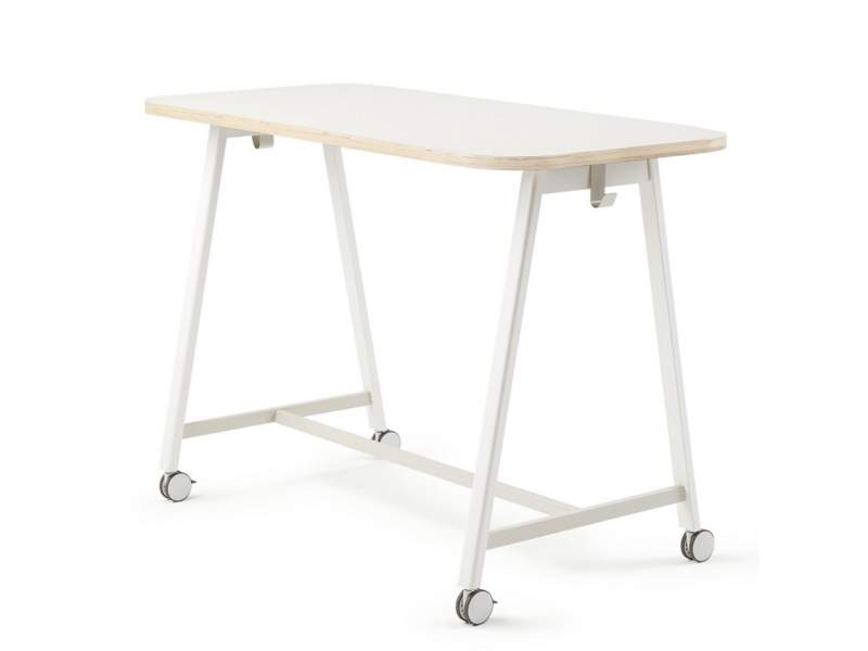 Rolltische Holz Rolltisch Stehtisch fahrbar Haworth PopUp