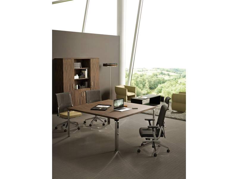 Schreibtisch quadratischexklusiv Büromöbel Schreibtische Design HAWORTH, Epure Management Tisch