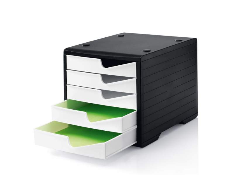 Schubladensysteme weiss Schubladenbox Papierablagen styro styroswingbox