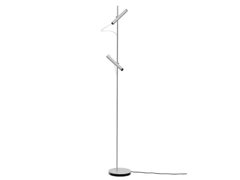 Stehlampe Edelstahl Stehleuchte Büro Baltensweiler LINIjA S