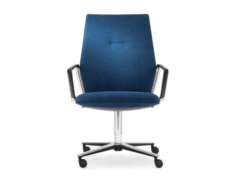 komfortabler Sessel Konferenzstuhl Drehstuhl blau Drehstühle Büro Konferenzstühle Girsberger Eyla