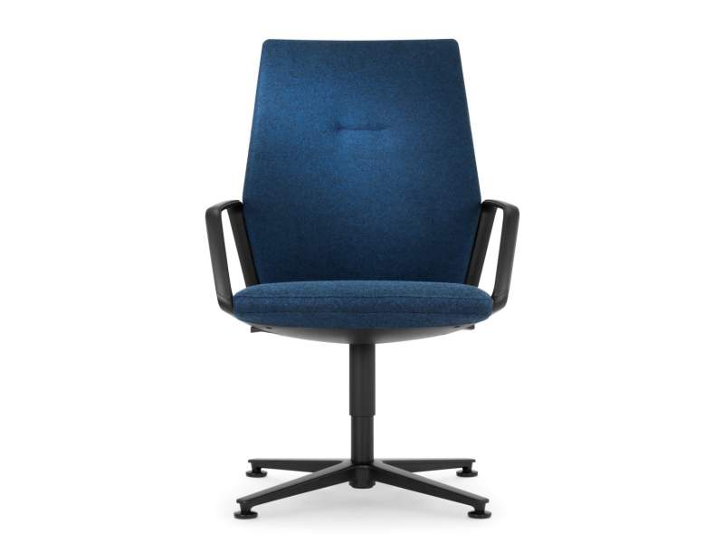 komfortabler Sessel Konferenzstuhl blau Konferenzstühle Büro Girsberger Eyla