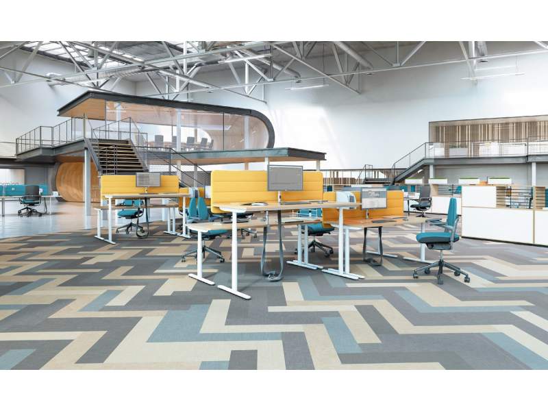 Hoher Schreibtisch Büro Stehtische weiß ergonomisches Arbeiten, weißer Bürotisch, moderne Büromöbel, Nowy Styl Play&Work Schreibtisch