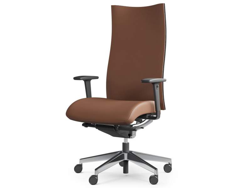 Bürostuhl braun Bürostühle Drehstuhl mit Armlehnen Bürodrehstuhl Büro Profim Action
