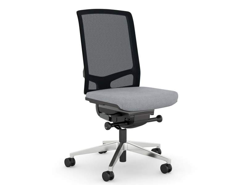 Bürostuhl grau Drehstühle ergonomischer Bürodrehstuhl exklusiv, viasit, F1 Move Net