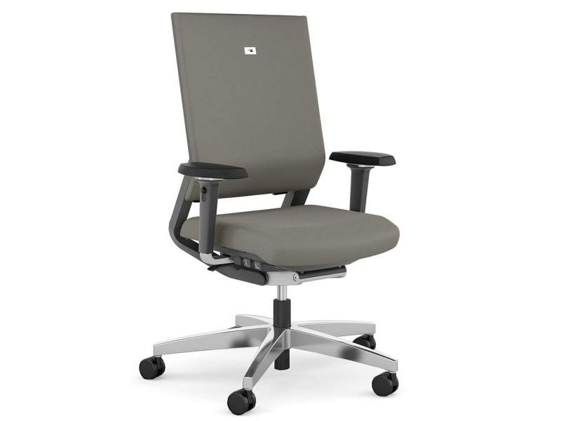 ergonomischer Bürostuhl grau Bürodrehstühle Netzgewebe viasit, impulse NPR