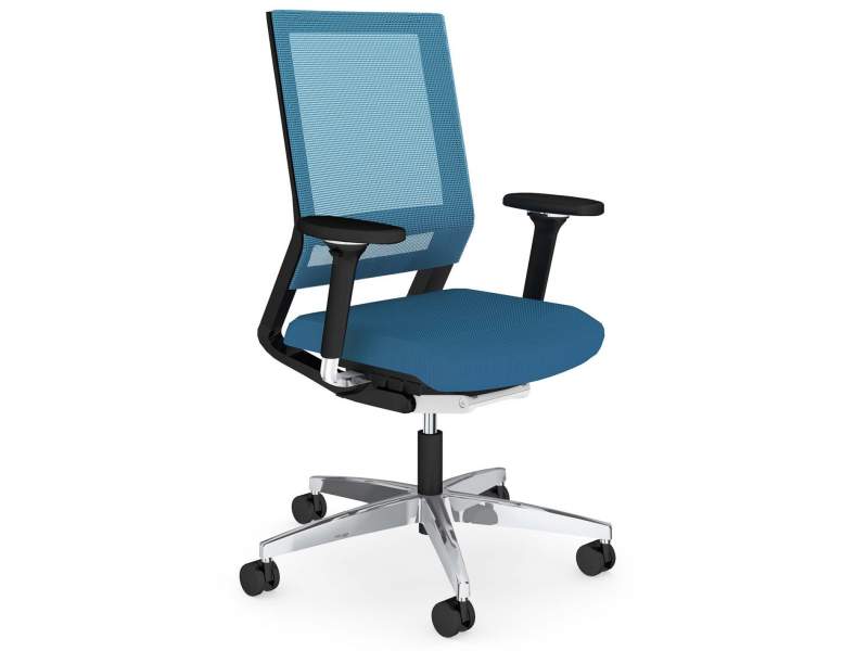 ergonomischer Bürostuhl blau Bürodrehstühle Netzgewebe viasit, impulse Bürodrehstuhl