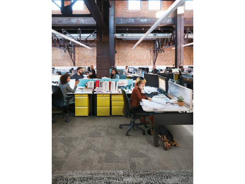 Textiler Bodenbelag Teppichfliesen Interface Paver