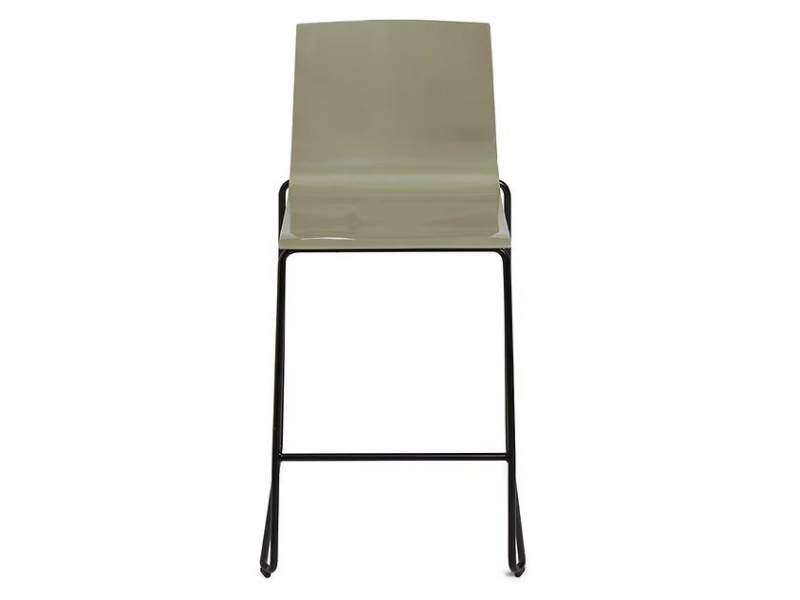 Barstuhl grüngrau Barhocker KIM Stahlmöbel Slim Stool