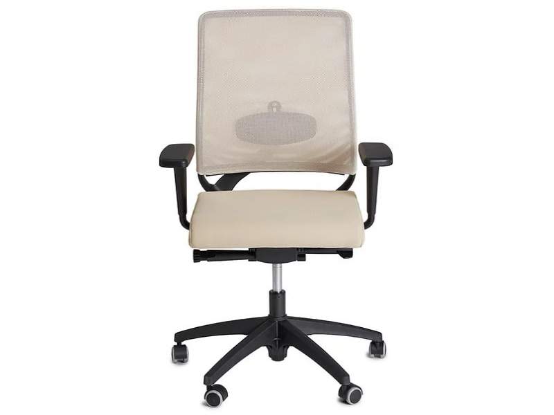 Bürostuhl beige Bürodrehstuhl Netzgewebe bürodrehstühle KIM Stahlmöbel Ecochair
