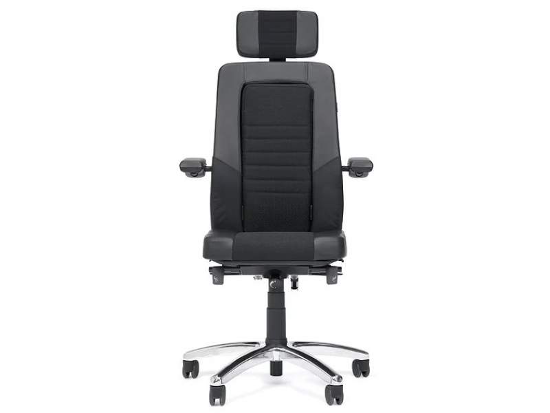 Bürostuhl schwarz Bürostühle Bürodrehstuhl mit Kopfstütze KIM Axia Focus 24/7