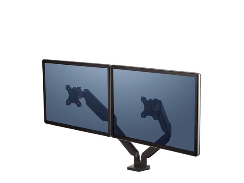 Monitorhalter Tischhalterungen Monitorhalterungen Fellowes Platinum Series Doppel Monitorarm - schwarz