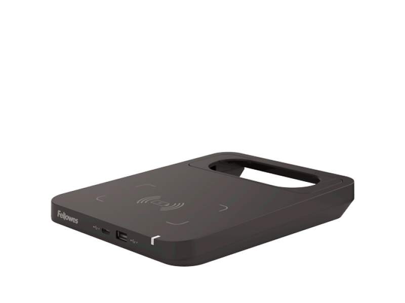 Ladestation schwarz Qi-Ladepad Fellowes Tallo Flexcharge Hub