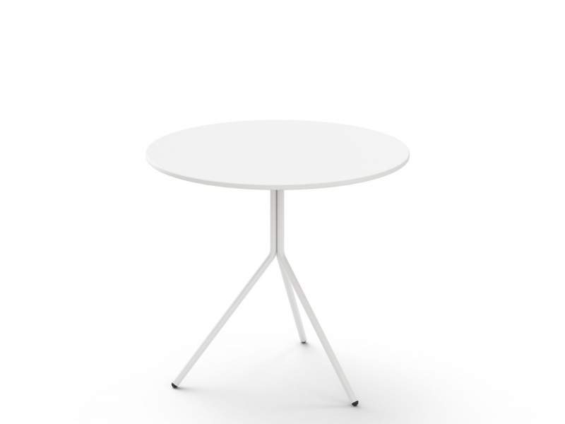 Tisch Außenbereich Tisch rund Outdoor Gartentisch weiss Bistrotisch klappbar Stahltisch Brunner crona steel