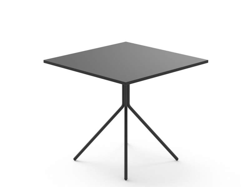 Tisch Außenbereich Tisch quadratisch Outdoor Gartentisch schwarz Bistrotisch klappbar Stahltisch Brunner crona steel