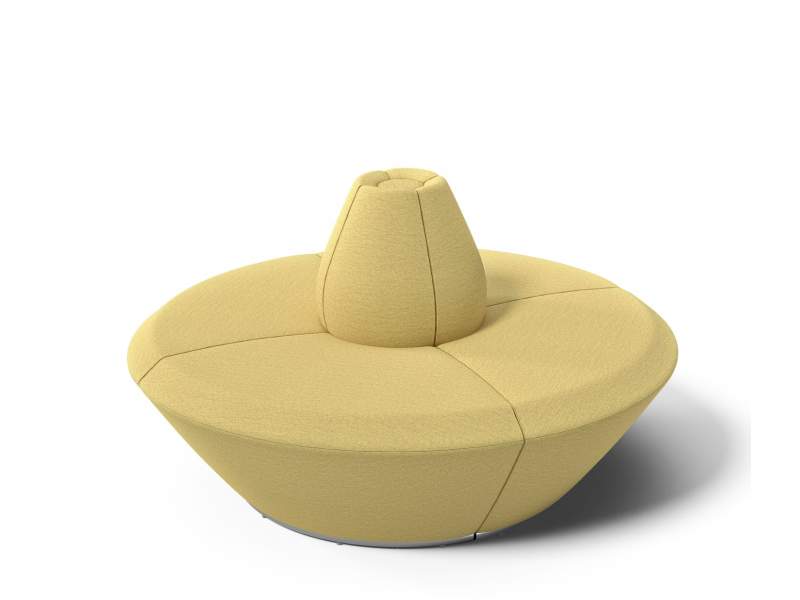 Lounge Sitzinsel modular Loungemöbel gelb Skandiform Spino 90