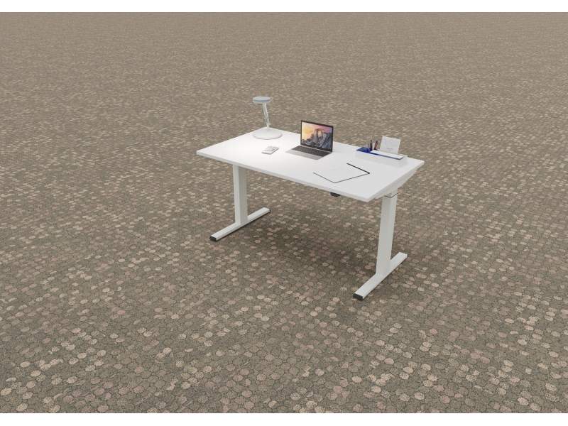 höhenverstelbarrer Schreibtisch Büro Schreibtische weiss höhenverstellbar Steelcase STEH-SITZ-TISCH MIGRATION