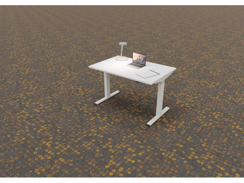 höhenverstelbarrer Schreibtisch Büro Schreibtische weiss höhenverstellbar Steelcase STEH-SITZ-TISCH MIGRATION
