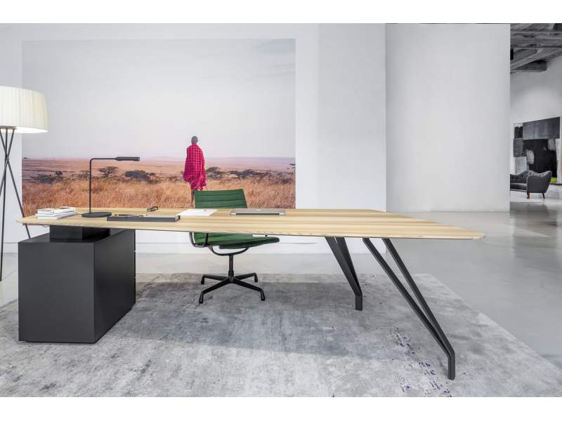 Schreibtisch Holz Schreibtische Direktiionseinrichtung Arbeitstisch exklusiv Büro Zoom by Mobimex