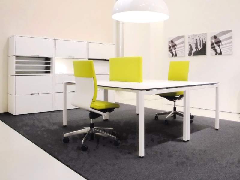 Schreibtisch Büro Schreibtische Bürotisch weiss Büromöbel, Identi, axon basic Arbeitstisch