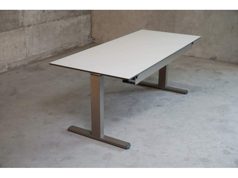 Schreibtisch höhenverstellbar Büro Schreibtische ergonomisch Büromöbel, Identi, dinamica lift Sitz-Stehtisch T-Fuss hydraulisch verstellbar
