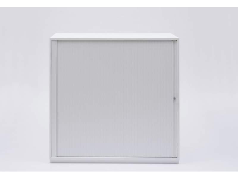Rolladenschränke Kunststoff grau Schrank Büro Identi eco Rollladenschrank
