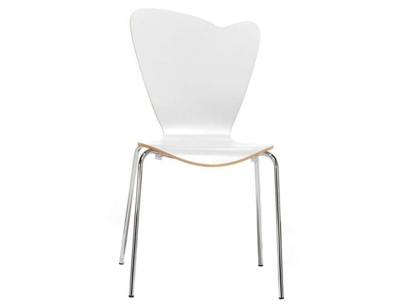 Besucherstuhl weiss Besucherstühle stapelbar Konferenzstuhl Cafeteria Stühle Holzschale Mauser Büro und Objektmöbel Mehrzweckstuhl heart Serie 528