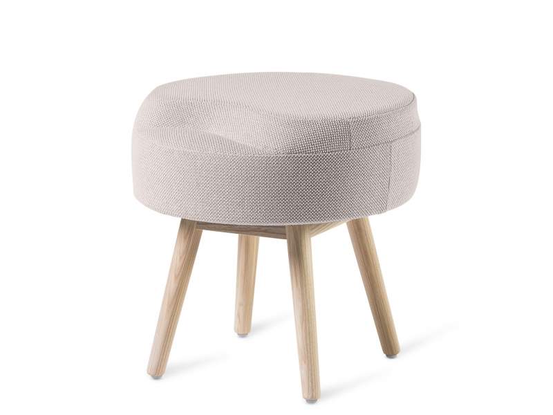 Hocker grau Holz Polsterhocker Skandiform Isa